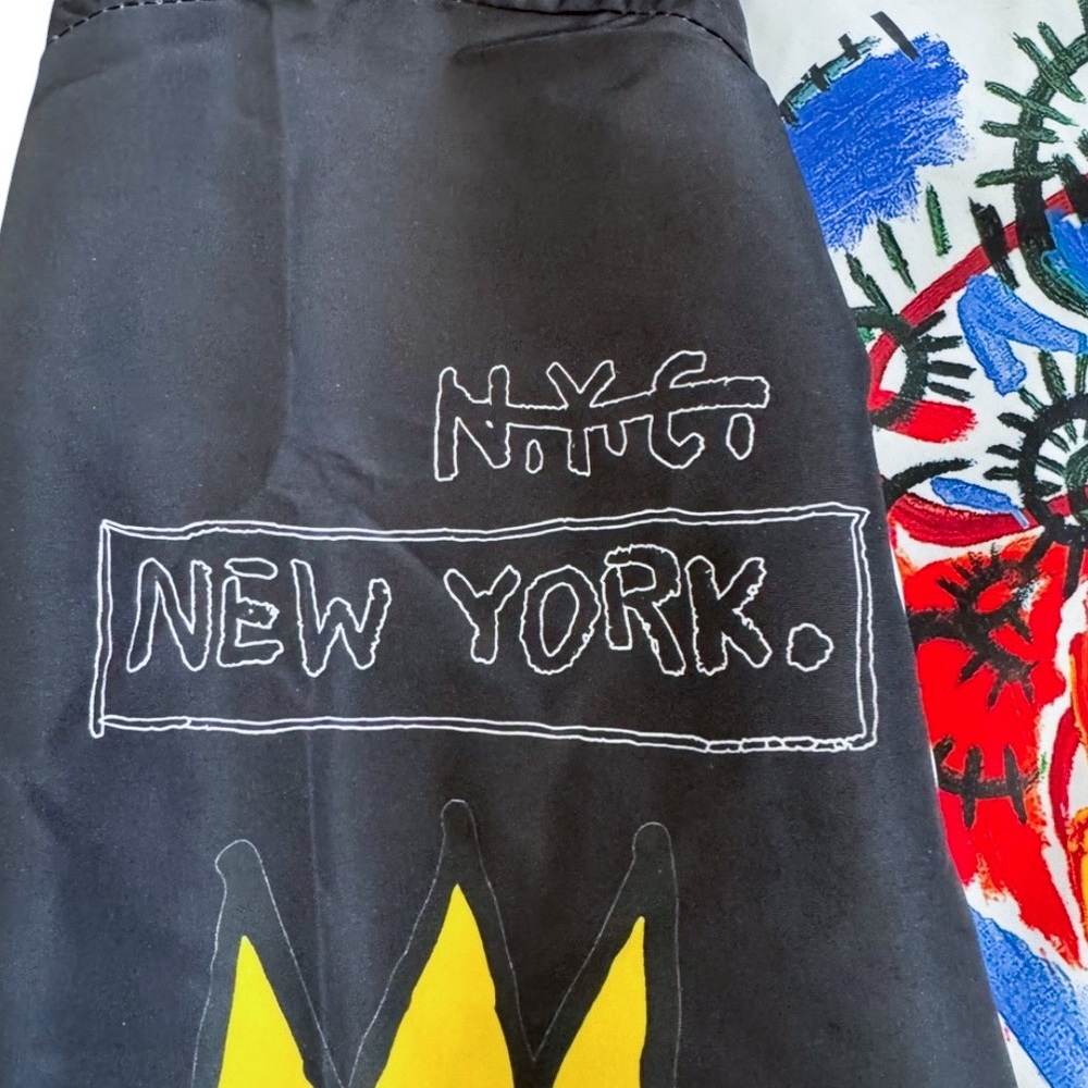 Members Only Jean-Michel Basquiat Racing Windbreaker Jacket - Picture 7 of 12